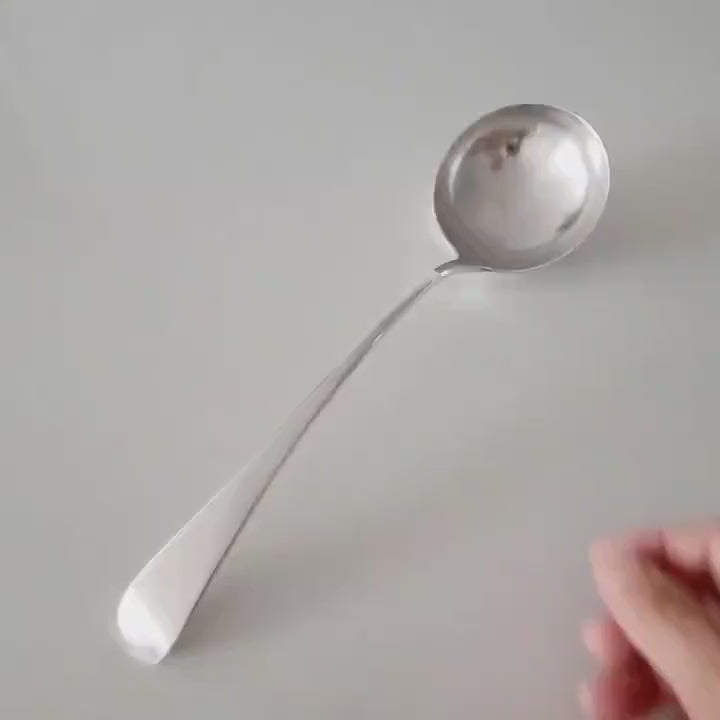Victorian 1896 Large Sterling Silver Soup Ladle, Martin Hall & Co. Sheffield, Heavy 283g Antique Tableware ,length:33.7cm  No.SS112