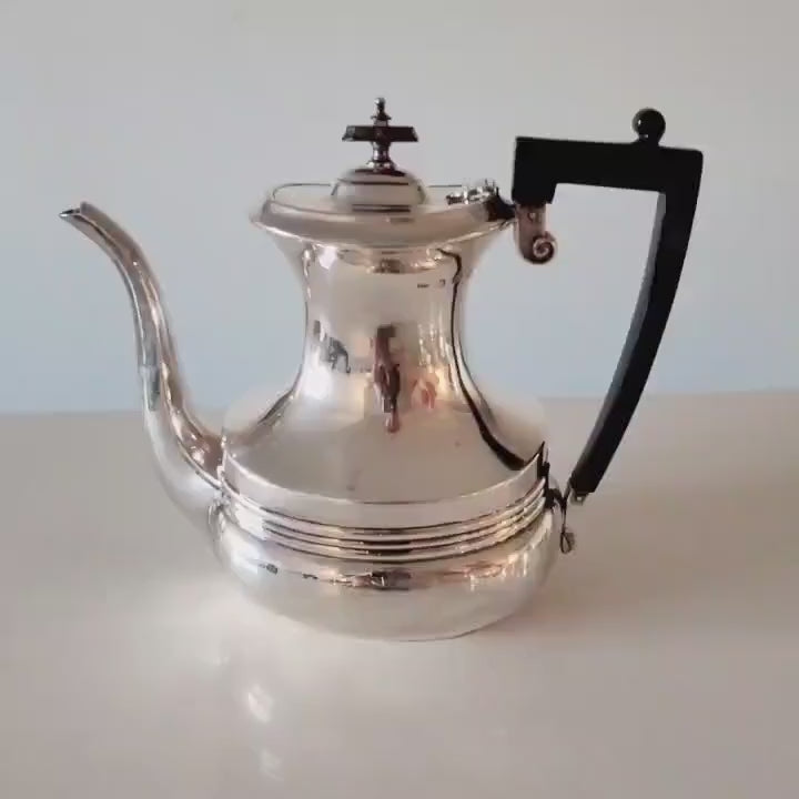 1902 Levi & Salaman Sterling Silver 4-Piece Tea  Coffee Set | Birmingham Edwardian Antique | 1588g  No.SS050